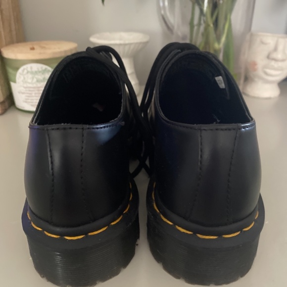 dr martens smooth leather womens oxford shoes - Picture 3 of 4